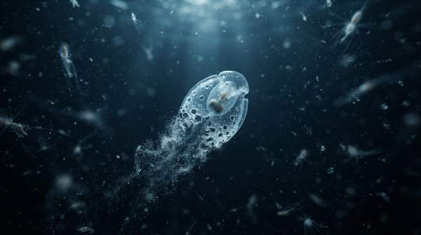 Editorial illustration for How Ocean Acidification Harms Marine Life: Chemical Processes and Ecological Consequences
