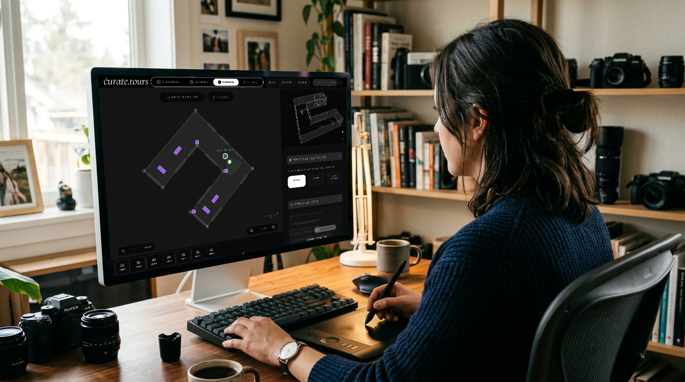 Show Photography and Design Portfolios in 3D With curate.tours